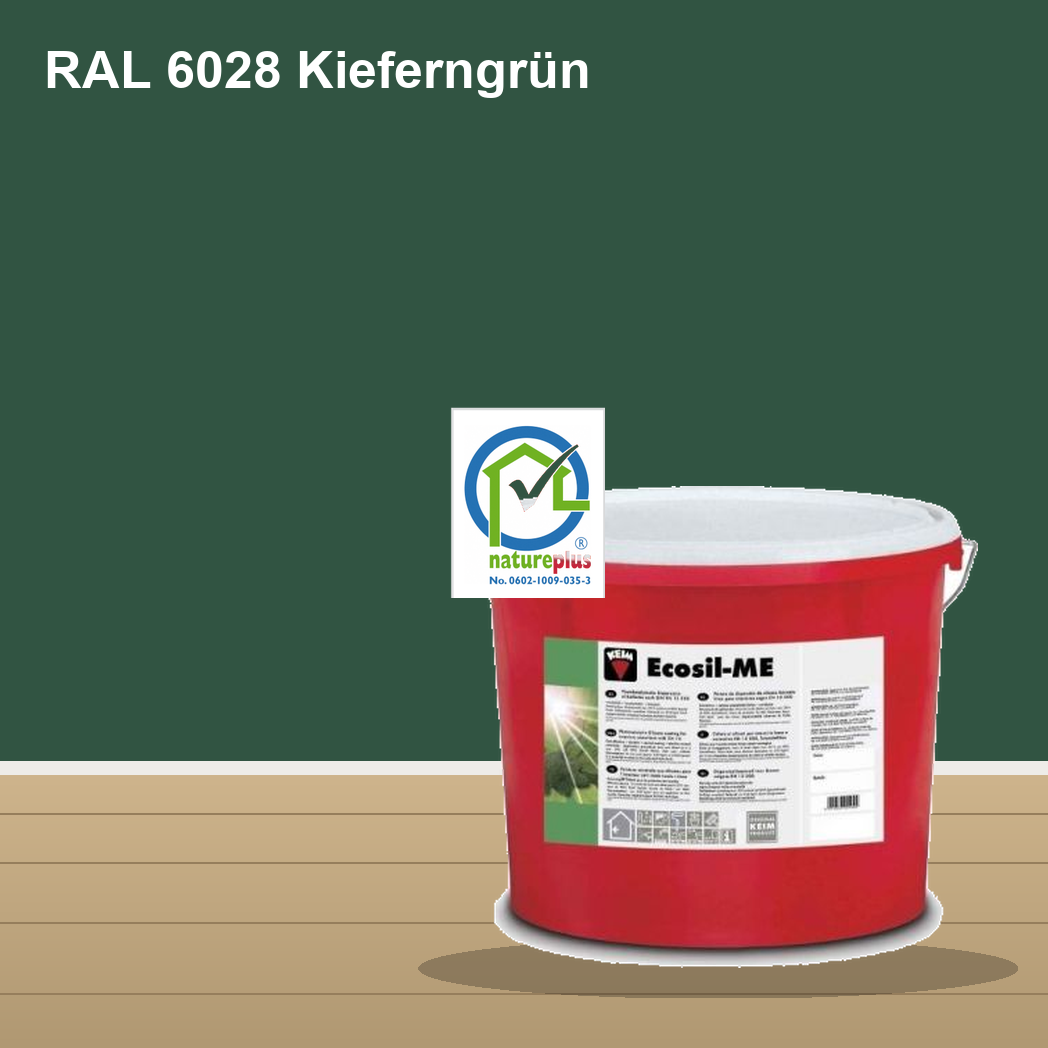 KEIM Ecosil-ME Wandfarbe RAL 6028 Kieferngrün – mineralische Silikat-Innenfarbe, online kaufen bei Proma Farben