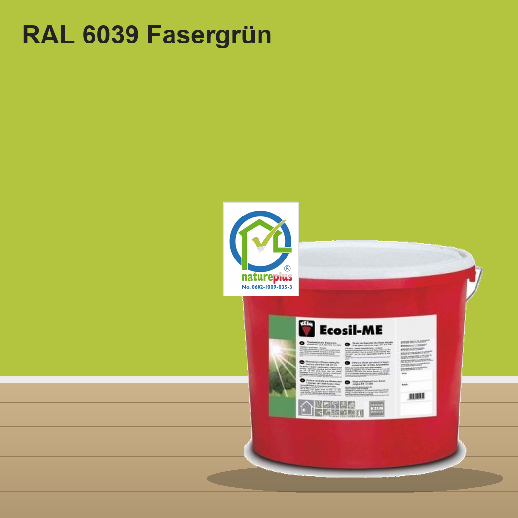 KEIM Ecosil-ME Wandfarbe RAL 6039 Fasergrün – mineralische Silikat-Innenfarbe, online kaufen bei Proma Farben