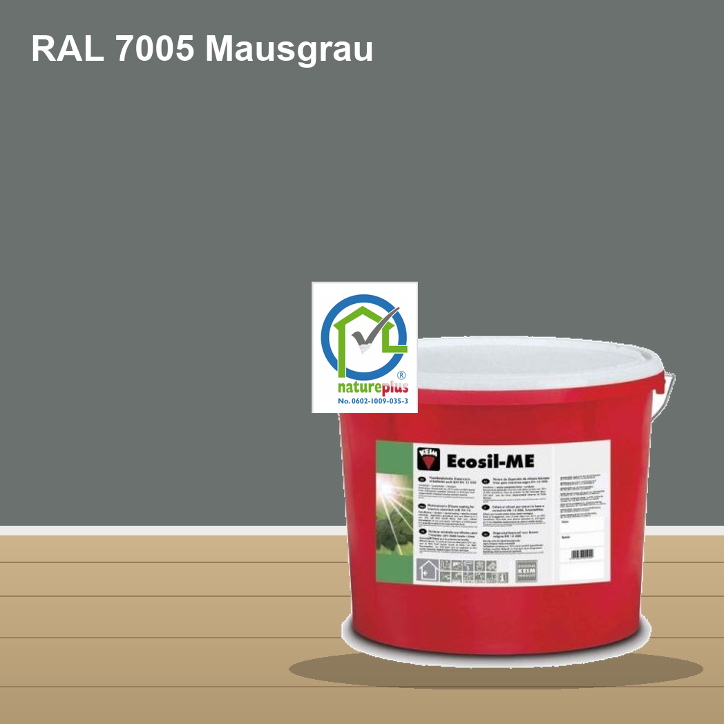 KEIM Ecosil-ME Wandfarbe RAL 7005 Mausgrau – mineralische Silikat-Innenfarbe, online kaufen bei Proma Farben