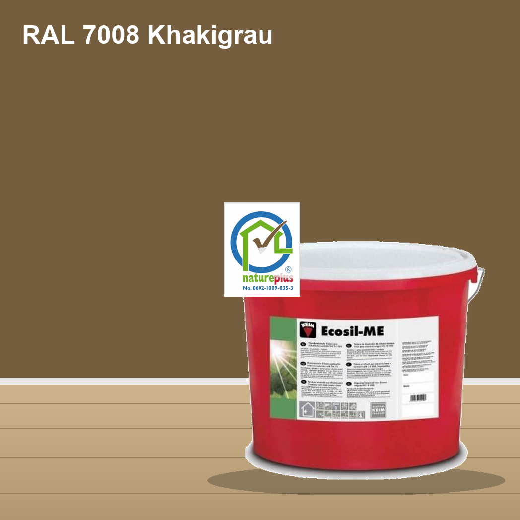 KEIM Ecosil-ME Wandfarbe RAL 7008 Khakigrau – mineralische Silikat-Innenfarbe, online kaufen bei Proma Farben