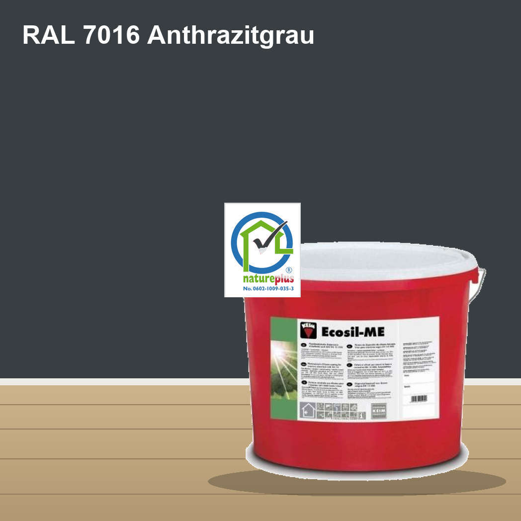KEIM Ecosil-ME Wandfarbe RAL 7016 Anthrazitgrau – mineralische Silikat-Innenfarbe, online kaufen bei Proma Farben