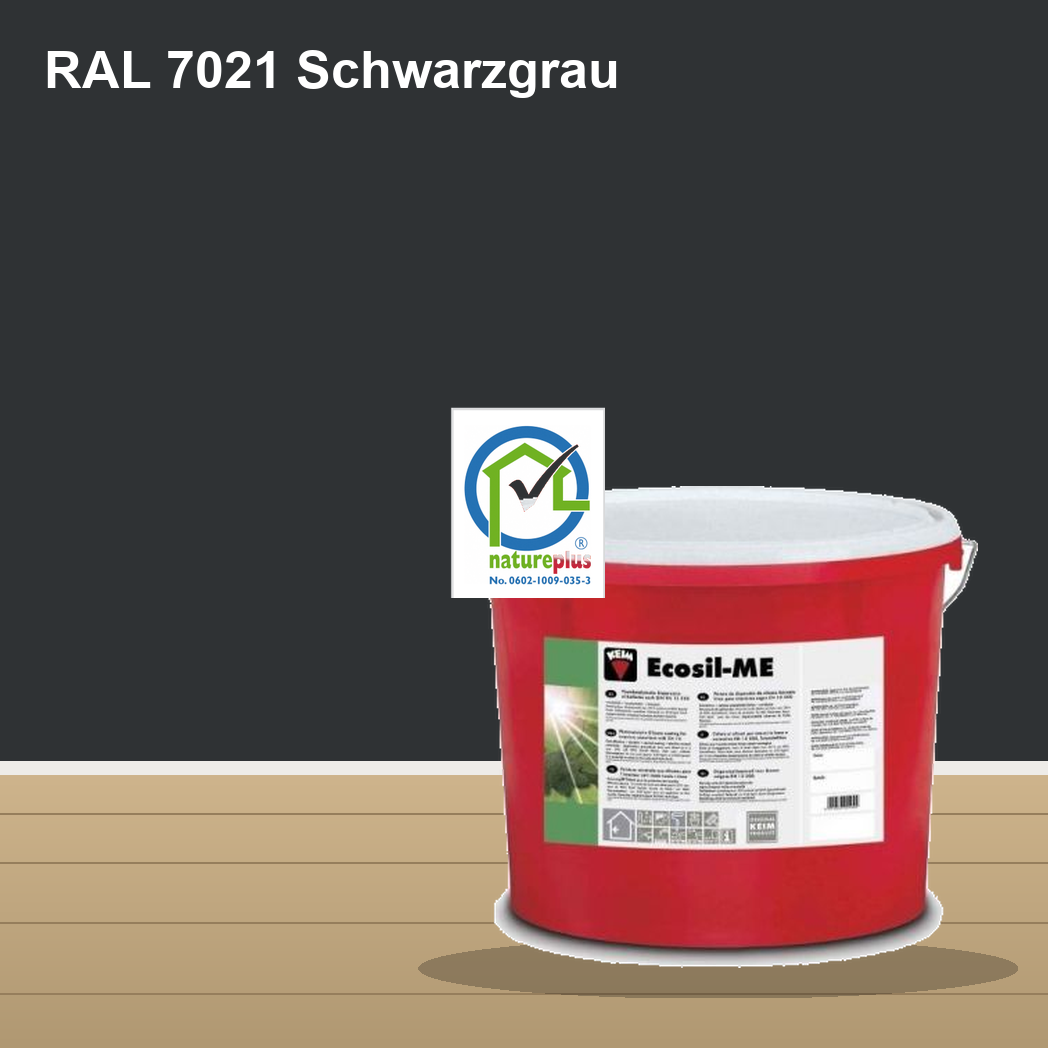 KEIM Ecosil-ME Wandfarbe RAL 7021 Schwarzgrau – mineralische Silikat-Innenfarbe, online kaufen bei Proma Farben