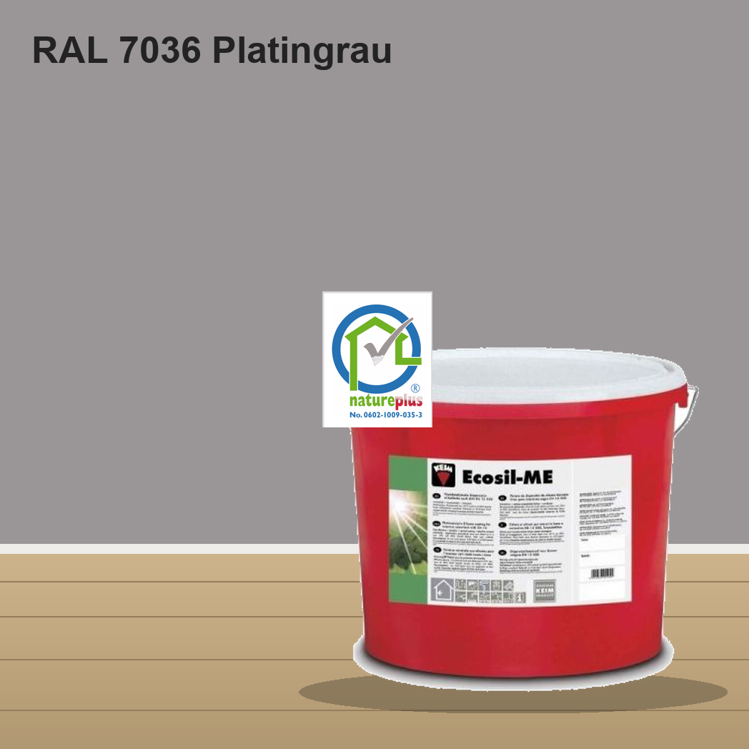 KEIM Ecosil-ME Wandfarbe RAL 7036 Platingrau – mineralische Silikat-Innenfarbe, online kaufen bei Proma Farben