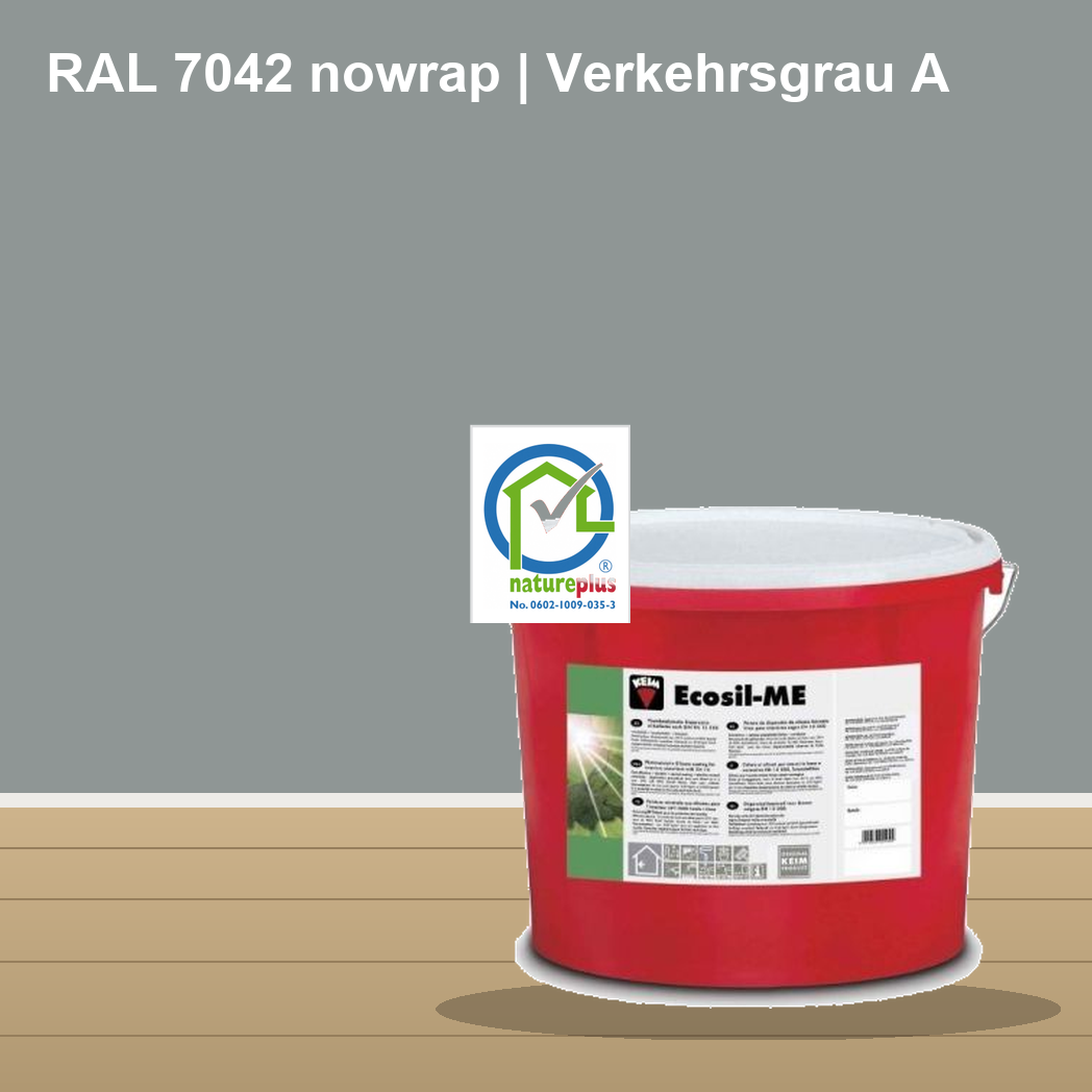 KEIM Ecosil-ME Wandfarbe RAL 7042 nowrap | Verkehrsgrau A – mineralische Silikat-Innenfarbe, online kaufen bei Proma Farben