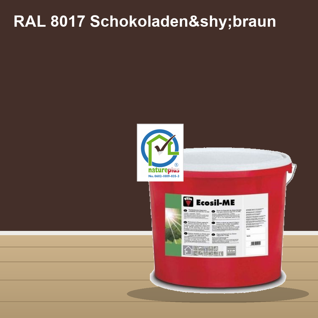 KEIM Ecosil-ME Wandfarbe RAL 8017 Schokoladenbraun – mineralische Silikat-Innenfarbe, online kaufen bei Proma Farben
