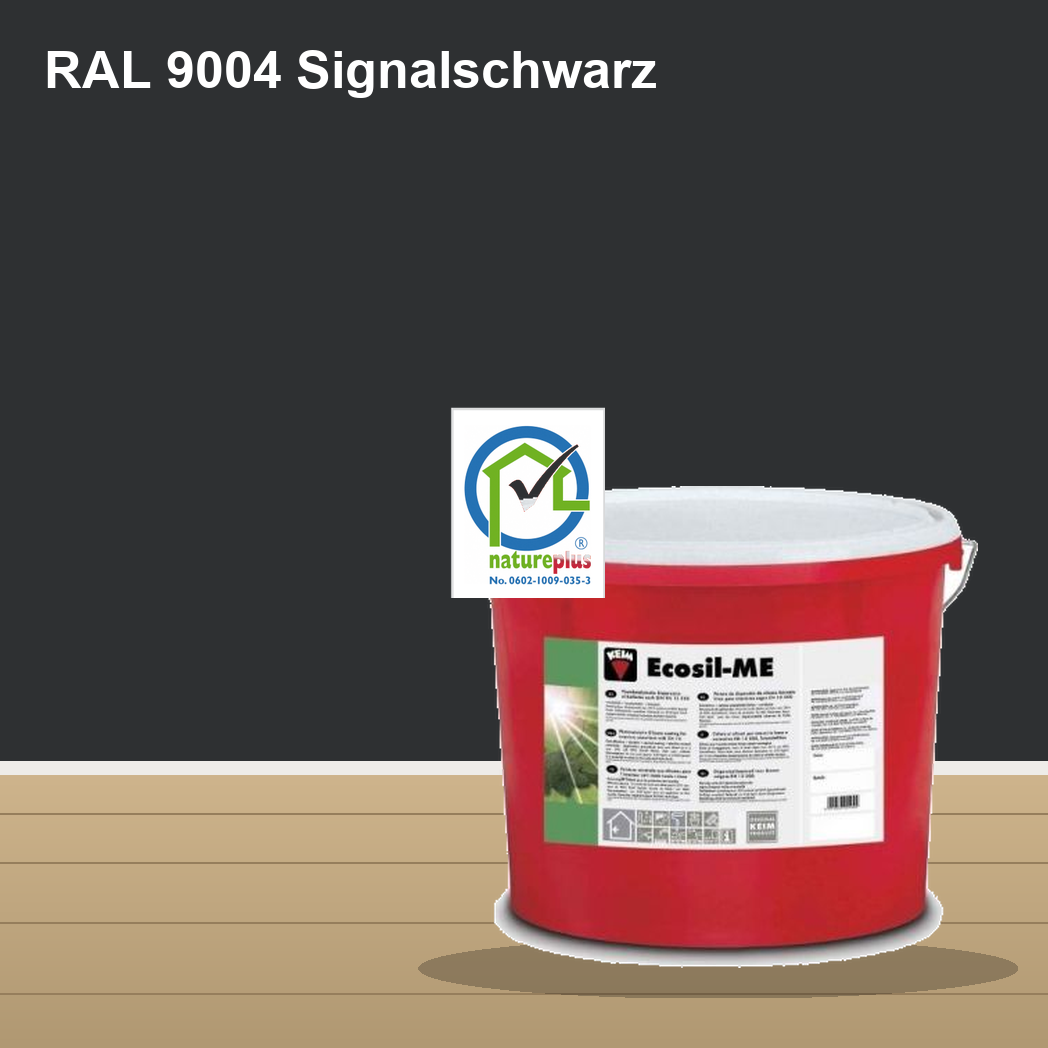 KEIM Ecosil-ME Wandfarbe RAL 9004 Signalschwarz – mineralische Silikat-Innenfarbe, online kaufen bei Proma Farben