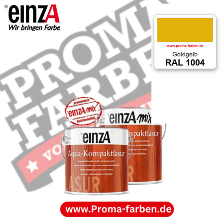 einzA Aqua-Kompaktlasur RAL 1004 Goldgelb – online kaufen bei Proma Farben