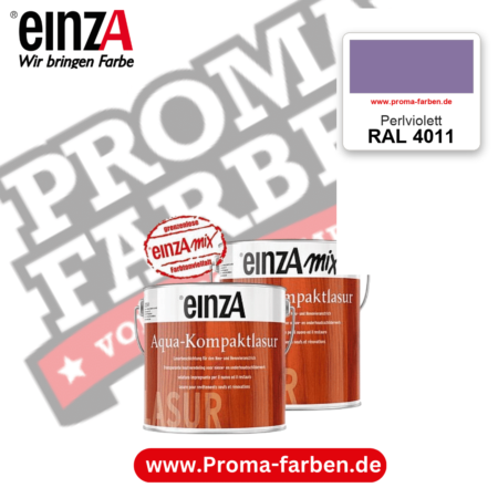 einzA Aqua-Kompaktlasur RAL 4011 Perlviolett – online kaufen bei Proma Farben
