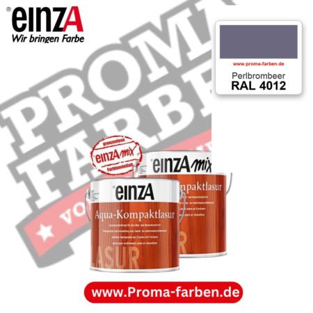 einzA Aqua-Kompaktlasur RAL 4012 Perlbrombeer – online kaufen bei Proma Farben