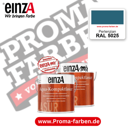 einzA Aqua-Kompaktlasur RAL 5025 Perlenzian – online kaufen bei Proma Farben