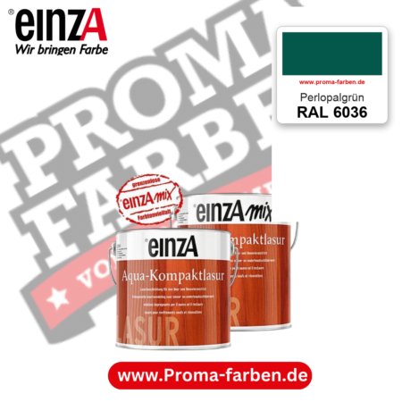einzA Aqua-Kompaktlasur RAL 6036 Perlopalgrün – online kaufen bei Proma Farben