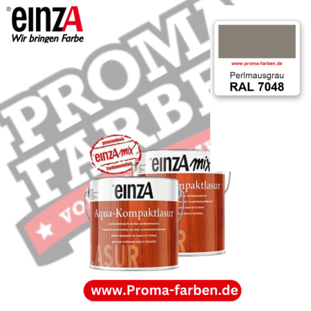 einzA Aqua-Kompaktlasur RAL 7048 Perlmausgrau – online kaufen bei Proma Farben