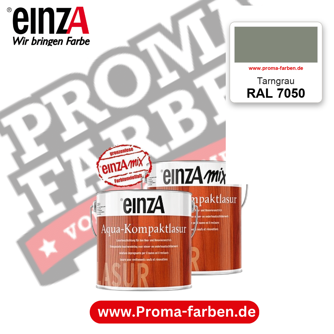 einzA Aqua-Kompaktlasur RAL 7050 Tarngrau – online kaufen bei Proma Farben
