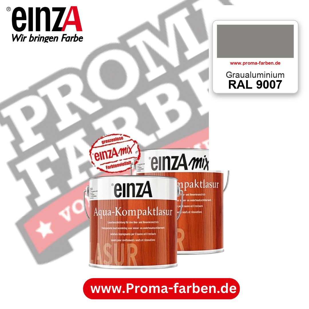 einzA Aqua-Kompaktlasur RAL 9007 Graualuminium – online kaufen bei Proma Farben