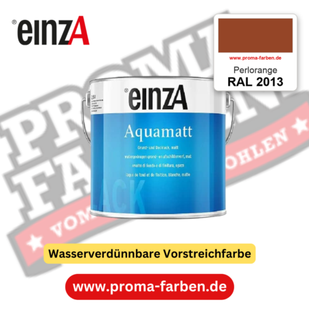 einzA Aquamatt RAL 2013 Perlorange – matte, wasserverdünnbare Acryl-PU-Lackfarbe, online kaufen bei Proma Farben