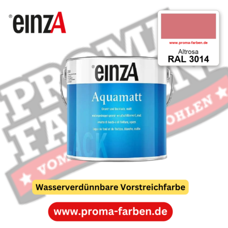 einzA Aquamatt RAL 3014 Altrosa – matte, wasserverdünnbare Acryl-PU-Lackfarbe, online kaufen bei Proma Farben