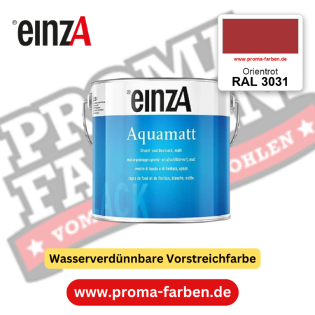 einzA Aquamatt RAL 3031 Orientrot – matte, wasserverdünnbare Acryl-PU-Lackfarbe, online kaufen bei Proma Farben