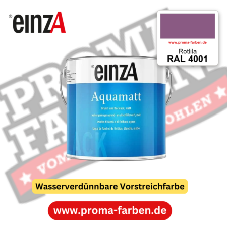 einzA Aquamatt RAL 4001 Rotlila – matte, wasserverdünnbare Acryl-PU-Lackfarbe, online kaufen bei Proma Farben