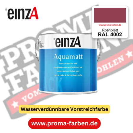 einzA Aquamatt RAL 4002 Rotviolett – matte, wasserverdünnbare Acryl-PU-Lackfarbe, online kaufen bei Proma Farben