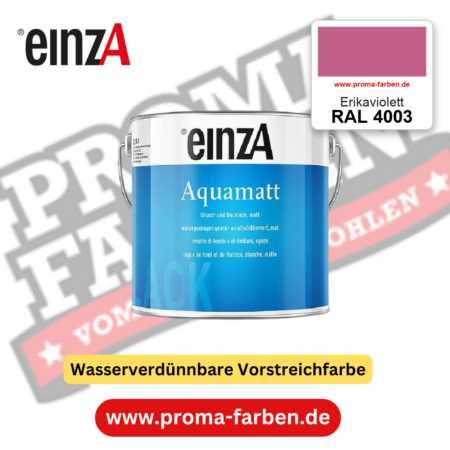 einzA Aquamatt RAL 4003 Erikaviolett – matte, wasserverdünnbare Acryl-PU-Lackfarbe, online kaufen bei Proma Farben