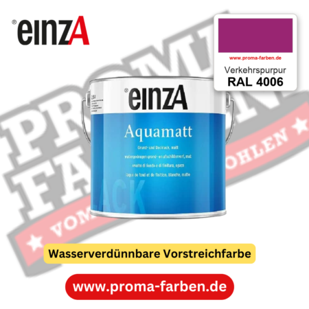 einzA Aquamatt RAL 4006 Verkehrspurpur – matte, wasserverdünnbare Acryl-PU-Lackfarbe, online kaufen bei Proma Farben
