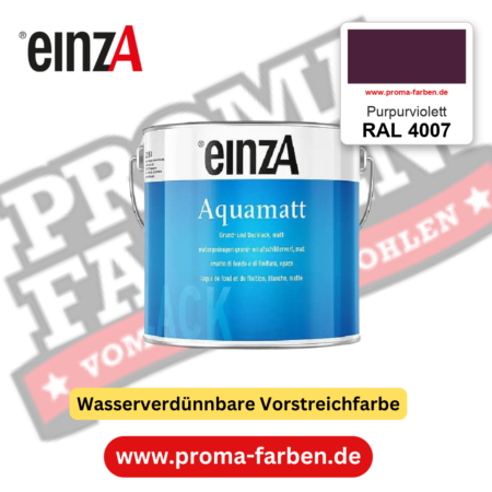 einzA Aquamatt RAL 4007 Purpurviolett – matte, wasserverdünnbare Acryl-PU-Lackfarbe, online kaufen bei Proma Farben