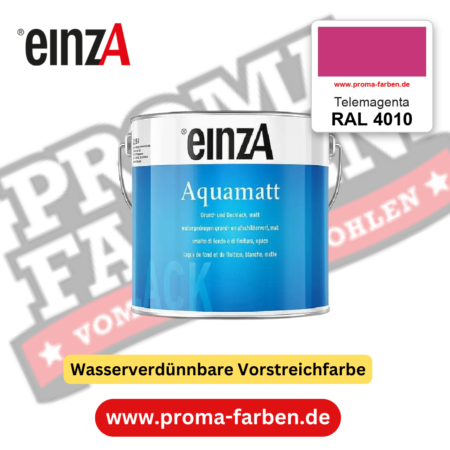 einzA Aquamatt RAL 4010 Telemagenta – matte, wasserverdünnbare Acryl-PU-Lackfarbe, online kaufen bei Proma Farben
