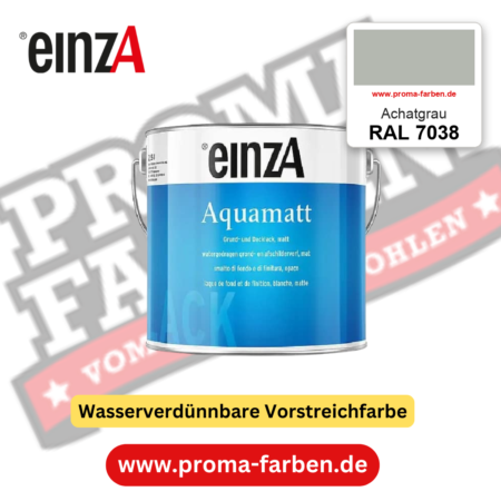 einzA Aquamatt RAL 7038 Achatgrau – matte, wasserverdünnbare Acryl-PU-Lackfarbe, online kaufen bei Proma Farben