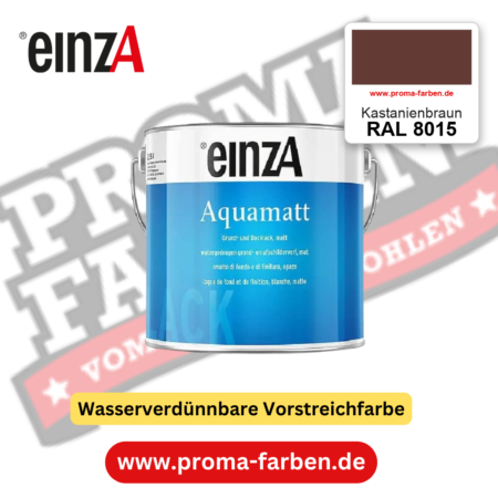 einzA Aquamatt RAL 8015 Kastanienbraun – matte, wasserverdünnbare Acryl-PU-Lackfarbe, online kaufen bei Proma Farben