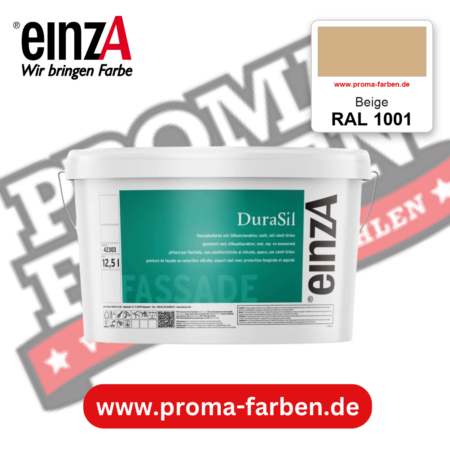 einzA DuraSil Fassadenfarbe RAL 1001 Beige – online kaufen bei Proma Farben