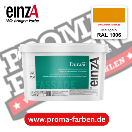 einzA DuraSil Fassadenfarbe RAL 1006 Maisgelb – online kaufen bei Proma Farben