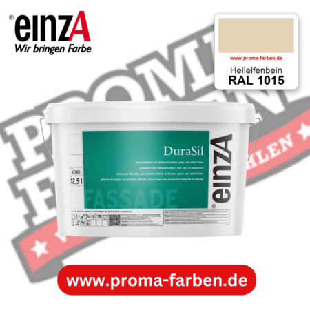 einzA DuraSil Fassadenfarbe RAL 1015 Hellelfenbein – online kaufen bei Proma Farben