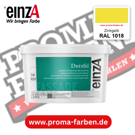 einzA DuraSil Fassadenfarbe RAL 1018 Zinkgelb – online kaufen bei Proma Farben