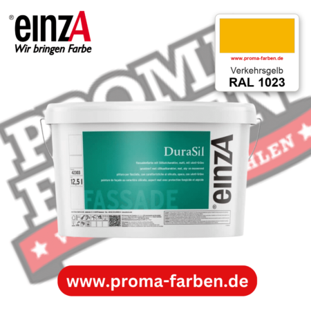 einzA DuraSil Fassadenfarbe RAL 1023 Verkehrsgelb – online kaufen bei Proma Farben