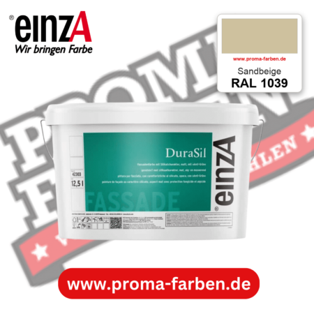 einzA DuraSil Fassadenfarbe RAL 1039 Sandbeige – online kaufen bei Proma Farben