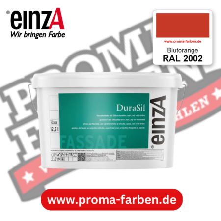 einzA DuraSil Fassadenfarbe RAL 2002 Blutorange – online kaufen bei Proma Farben