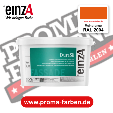einzA DuraSil Fassadenfarbe RAL 2004 Reinorange – online kaufen bei Proma Farben