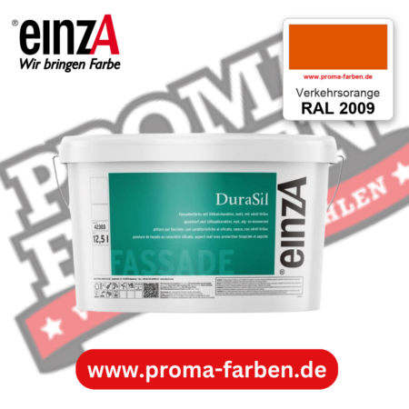einzA DuraSil Fassadenfarbe RAL 2009 Verkehrsorange – online kaufen bei Proma Farben