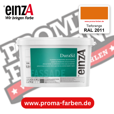 einzA DuraSil Fassadenfarbe RAL 2011 Tieforange – online kaufen bei Proma Farben