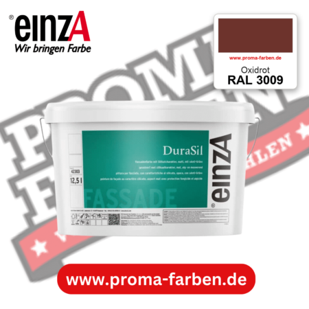einzA DuraSil Fassadenfarbe RAL 3009 Oxidrot – online kaufen bei Proma Farben