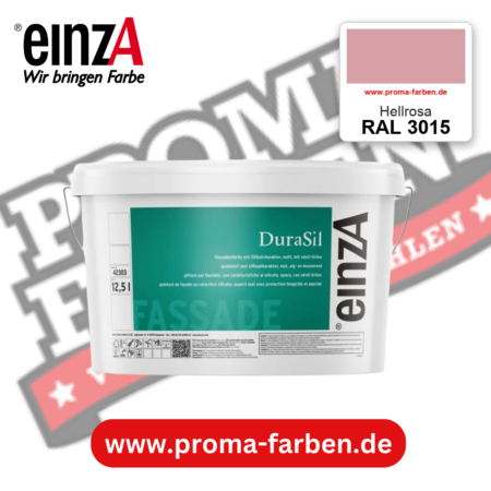 einzA DuraSil Fassadenfarbe RAL 3015 Hellrosa – online kaufen bei Proma Farben