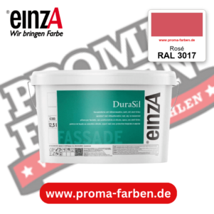 einzA DuraSil Fassadenfarbe RAL 3017 Rosé