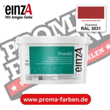 einzA DuraSil Fassadenfarbe RAL 3031 Orientrot – online kaufen bei Proma Farben