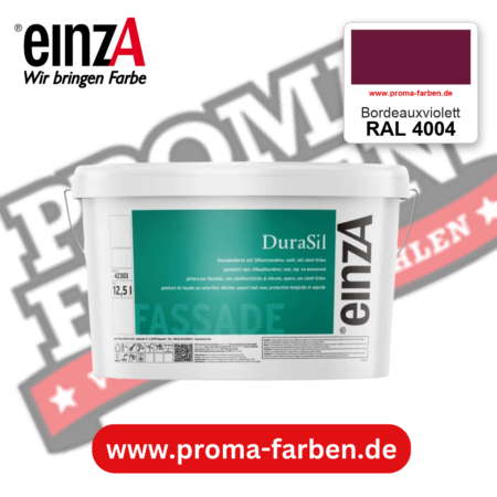 einzA DuraSil Fassadenfarbe RAL 4004 Bordeauxviolett – online kaufen bei Proma Farben