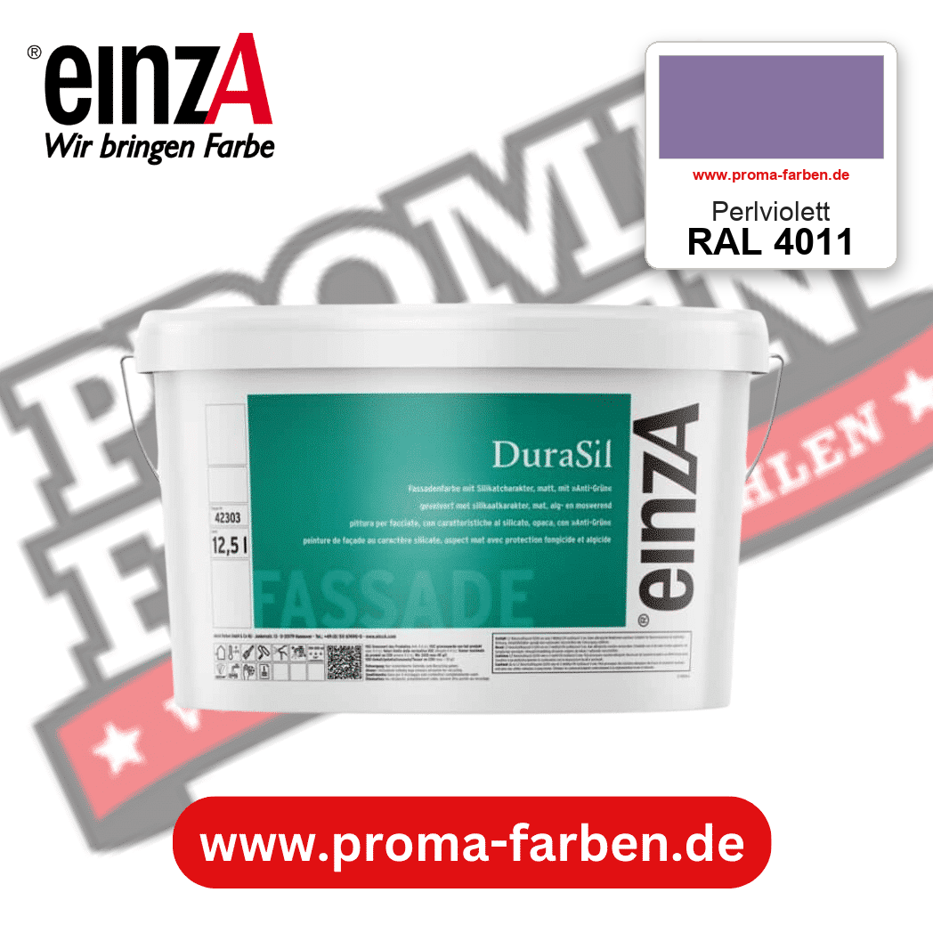 einzA DuraSil Fassadenfarbe RAL 4011 Perlviolett – online kaufen bei Proma Farben