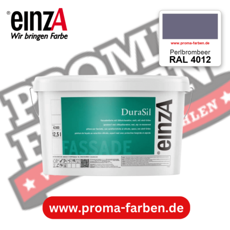 einzA DuraSil Fassadenfarbe RAL 4012 Perlbrombeer – online kaufen bei Proma Farben