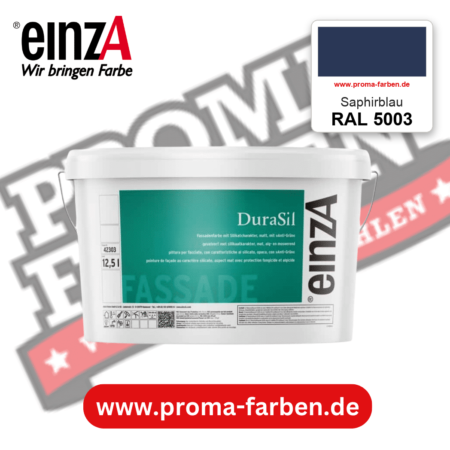 einzA DuraSil Fassadenfarbe RAL 5003 Saphirblau – online kaufen bei Proma Farben
