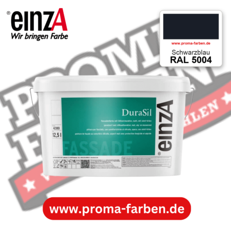 einzA DuraSil Fassadenfarbe RAL 5004 Schwarzblau – online kaufen bei Proma Farben