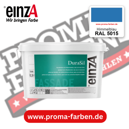 einzA DuraSil Fassadenfarbe RAL 5015 Himmelblau – online kaufen bei Proma Farben