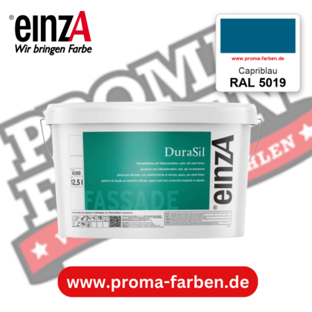 einzA DuraSil Fassadenfarbe RAL 5019 Capriblau – online kaufen bei Proma Farben